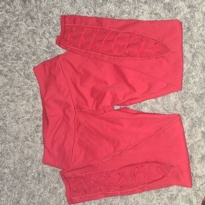 Victoria Secret Sport Red Leggings